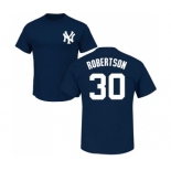 MLB Nike New York Yankees #30 David Robertson Navy Blue Name & Number T-Shirt