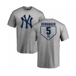 MLB Nike New York Yankees #5 Joe DiMaggio Gray RBI T-Shirt