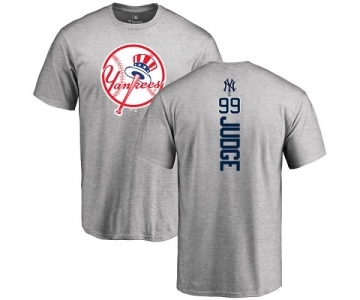 MLB Nike New York Yankees #99 Aaron Judge Ash Backer T-Shirt