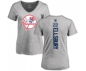 MLB Women's Nike New York Yankees #22 Jacoby Ellsbury Ash Backer T-Shirt