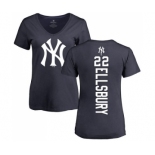 MLB Women's Nike New York Yankees #22 Jacoby Ellsbury Navy Blue Backer T-Shirt