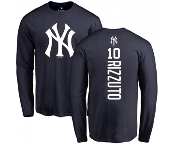 Women's New York Yankees #10 Phil Rizzuto Replica Navy Blue Alternate Baseball Jersey