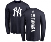 Women's New York Yankees #19 Masahiro Tanaka Replica Navy Blue Alternate Baseball Jersey