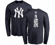 Women's New York Yankees #9 Roger Maris Replica Navy Blue Alternate Baseball Jersey