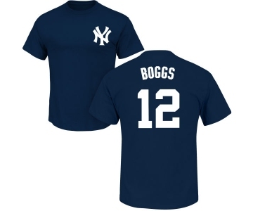 Youth New York Yankees #12 Wade Boggs Replica White Home Baseball Jersey