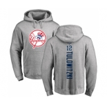 Baseball New York Yankees #12 Troy Tulowitzki Ash Backer Pullover Hoodie