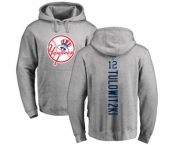 Baseball New York Yankees #12 Troy Tulowitzki Ash Backer Pullover Hoodie