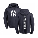 MLB Nike New York Yankees #18 Don Larsen Navy Blue Backer Pullover Hoodie