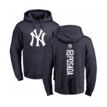 MLB Nike New York Yankees #20 Jorge Posada Navy Blue Backer Pullover Hoodie