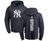 MLB Nike New York Yankees #20 Jorge Posada Navy Blue Backer Pullover Hoodie