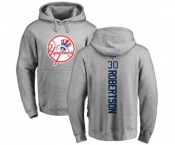 MLB Nike New York Yankees #30 David Robertson Ash Backer Pullover Hoodie