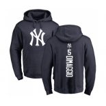 MLB Nike New York Yankees #5 Joe DiMaggio Gray RBI Pullover Hoodie