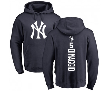 MLB Nike New York Yankees #5 Joe DiMaggio Gray RBI Pullover Hoodie