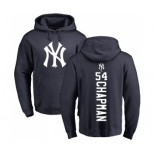 MLB Nike New York Yankees #54 Aroldis Chapman Navy Blue Backer Pullover Hoodie