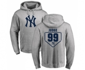 MLB Nike New York Yankees #99 Aaron Judge Gray RBI Pullover Hoodie