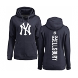 MLB Women's Nike New York Yankees #22 Jacoby Ellsbury Navy Blue Backer Pullover Hoodie