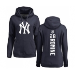 MLB Women's Nike New York Yankees #28 Austin Romine Navy Blue Backer Pullover Hoodie