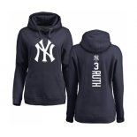 MLB Women's Nike New York Yankees #3 Babe Ruth Navy Blue Backer Pullover Hoodie