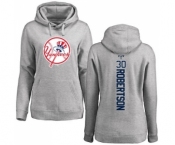 MLB Women's Nike New York Yankees #30 David Robertson Ash Backer Pullover Hoodie