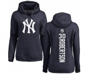 MLB Women's Nike New York Yankees #30 David Robertson Navy Blue Backer Pullover Hoodie