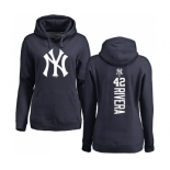 MLB Women's Nike New York Yankees #42 Mariano Rivera Navy Blue Backer Pullover Hoodie