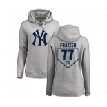 MLB Women's Nike New York Yankees #77 Clint Frazier Gray RBI Pullover Hoodie