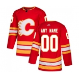 Calgary Flames Customized Authentic Red Alternate Hockey Jersey