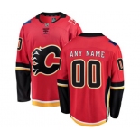 Calgary Flames Customized Fanatics Branded Red Home Breakaway Hockey Jersey