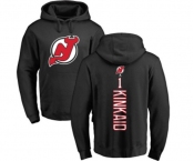 Hockey New Jersey Devils #1 Keith Kinkaid Black Backer Pullover Hoodie