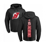 Hockey New Jersey Devils #15 Jamie Langenbrunner Black Backer Pullover Hoodie