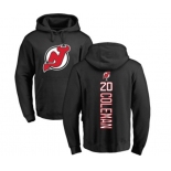 Hockey New Jersey Devils #20 Blake Coleman Black Backer Pullover Hoodie