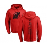 Hockey New Jersey Devils #21 Kyle Palmieri Red One Color Backer Pullover Hoodie