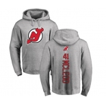 Hockey New Jersey Devils #41 Michael McLeod Ash Backer Pullover Hoodie