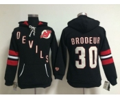 NHL new jersey devils #30 brodeur black (pullover hooded sweatshirt)