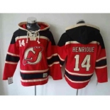 nhl jerseys new jersey devils #14 henrique red[pullover hooded sweatshirt]