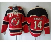 nhl jerseys new jersey devils #14 henrique red[pullover hooded sweatshirt]