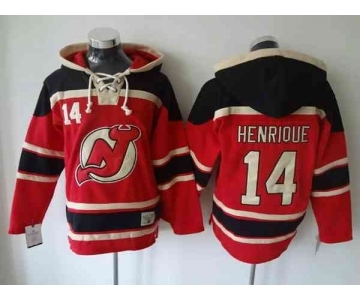 nhl jerseys new jersey devils #14 henrique red[pullover hooded sweatshirt]