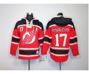 nhl jerseys new jersey devils #17 kovalchuk red[pullover hooded sweatshirt] patch A]