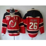 nhl jerseys new jersey devils #26 elias red[pullover hooded sweatshirt A]