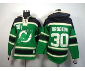 nhl jerseys new jersey devils #30 brodeur green[pullover hooded sweatshirt]