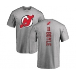 Hockey New Jersey Devils #11 Brian Boyle Ash Backer T-Shirt