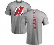 Hockey New Jersey Devils #11 Brian Boyle Ash Backer T-Shirt