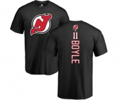 Hockey New Jersey Devils #11 Brian Boyle Black Backer T-Shirt