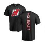 Hockey New Jersey Devils #12 Ben Lovejoy Black Backer T-Shirt