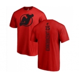 Hockey New Jersey Devils #15 Jamie Langenbrunner Red One Color Backer T-Shirt