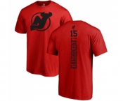 Hockey New Jersey Devils #15 Jamie Langenbrunner Red One Color Backer T-Shirt