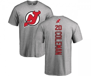 Hockey New Jersey Devils #20 Blake Coleman Ash Backer T-Shirt