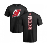 Hockey New Jersey Devils #20 Blake Coleman Black Backer T-Shirt