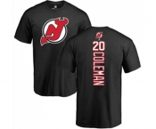 Hockey New Jersey Devils #20 Blake Coleman Black Backer T-Shirt