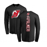 Hockey New Jersey Devils #21 Kyle Palmieri Black Backer Long Sleeve T-Shirt